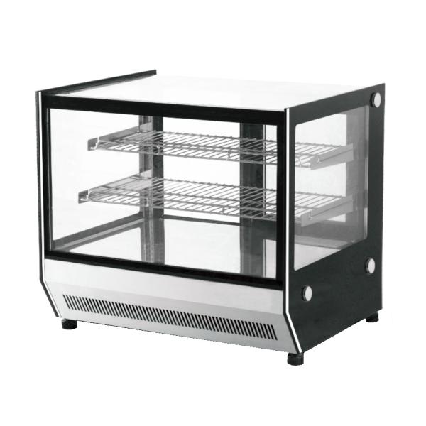 Front Straight Glass Tabletop Cake Showcase Supplier With Ventilated Cooling