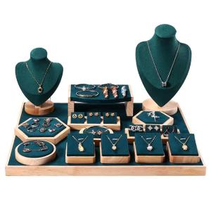 China Luxury Wood Jewelry Display Set wholesale