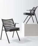 OEM Outdoor Furniture Terrace Table And Chairs With High Density Sponge Cushion
