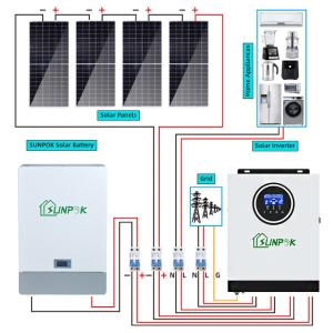 China Sunpok Hybrid Solar System Kit 10kw 20kw Revolutionize Home &amp; Business Energy wholesale