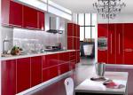 Red Solid Color Pvc Decorative Foil High Glossy For Wrapping Interior Furniture
