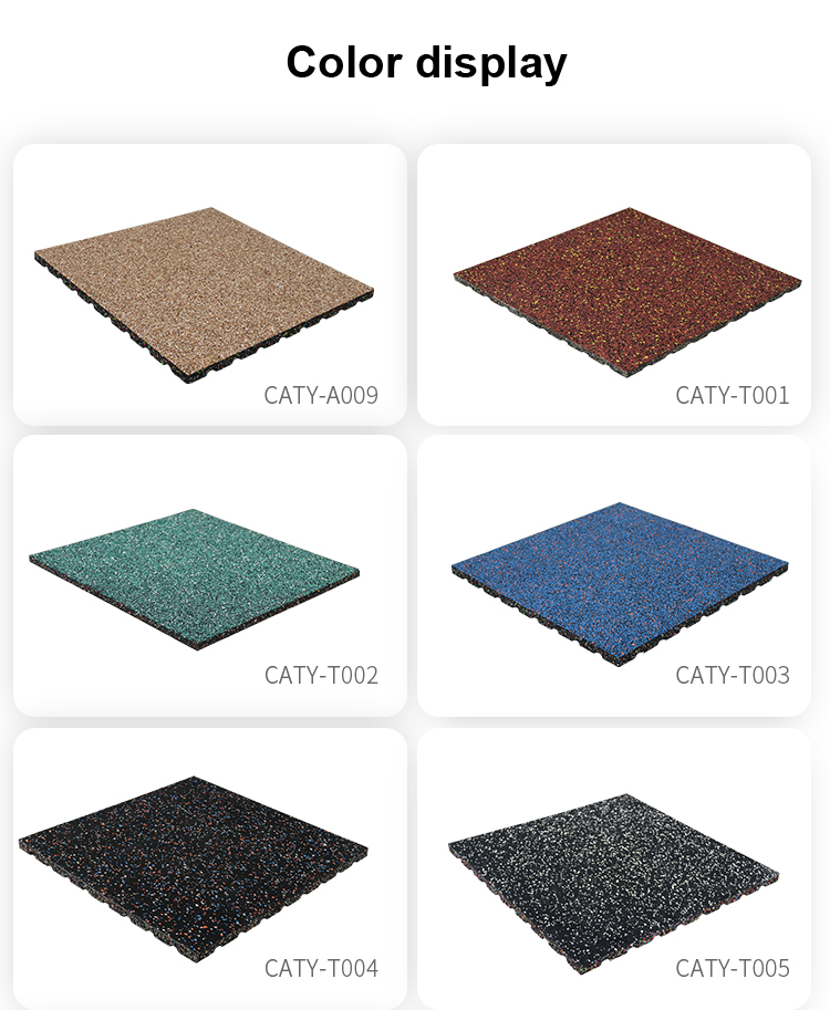 Wear Resistant Fitness Rubber Flooring Multiscene Practical For Gym