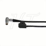 Braided RED Epic Scarlet Camera Cable D-Tap Power Cable to Right Angle Lemo 6