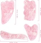 Rose Quartz Natural Jade Scraping Board Jade Stone Facial Gua Sha Board Massage