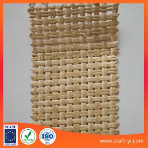 Brown Polypropylene Natural Raffia woven fabrics paper weaving in rolls