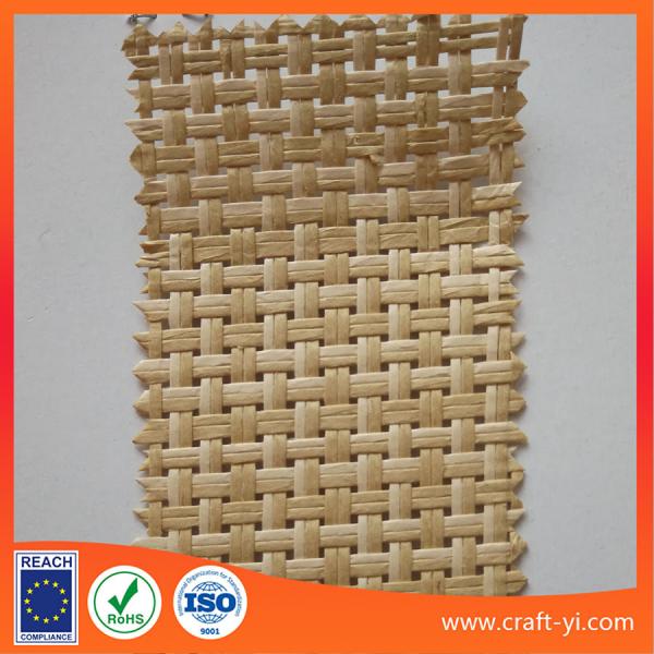 Quality Brown Polypropylene Natural Raffia woven fabrics paper weaving in rolls for sale