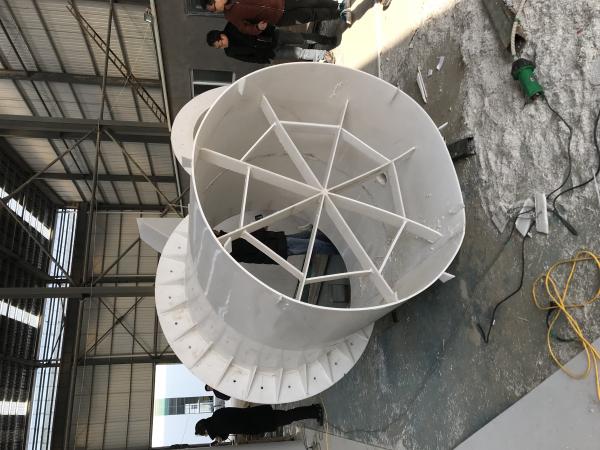 Glass 15.0×2.0×3.0 Acid Fume Scrubber , Industrial Air Scrubber Total Resistance