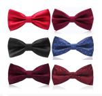 Silk woven bow tie for party .doubl face selftie