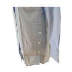 Cotton Ladies Casual Wear Summer Fashion Simple Tops Turn Down Collar Shirt