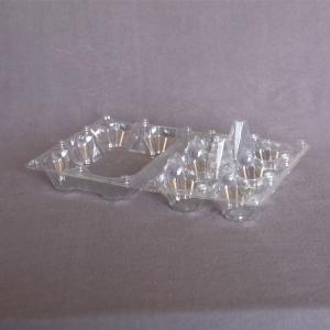 China 6 Pieces Disposable Plastic Egg Tray Clear 6 Holes Disposable Plastic Egg Box 2x3 wholesale