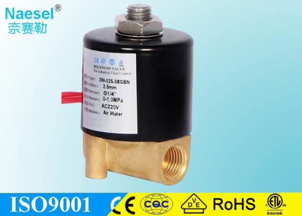 Direct Acting Electric Water Valve For Water Flow , Custom Solenoid Operated
