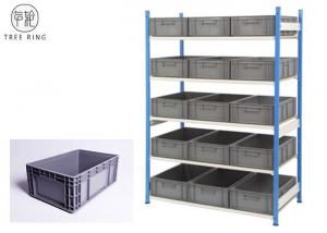 China Grey Heavy Duty Storage Containers With Lids 600 X 400 X 230 Racking Shelving Bay wholesale