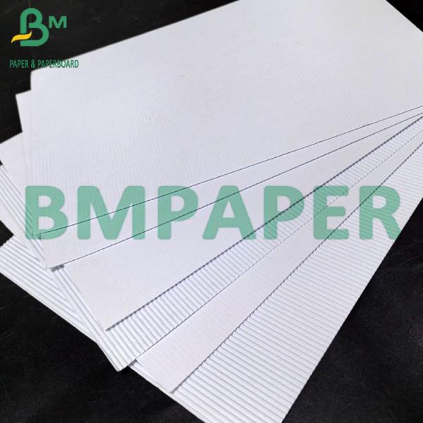 1mm F Flute White Corrugated Cardboard Sheets For Making Boxes