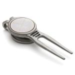 Golf Green Divot Tool Pitchfork Pitch Fork Marker Repair with Keychain