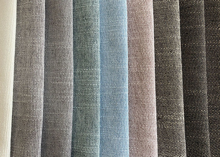 Brushed Linen Sofa Fabric Faux Slub Effect Home Textile