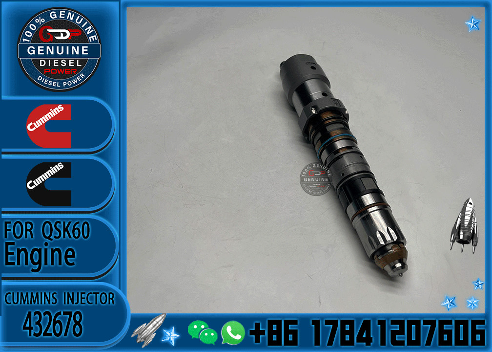 Common Rail Fuel Injector 432678 4088431 4317237 4902827 4902828 4076533 4317224 4326779 4326780 For Cummins QSK23 QSK6