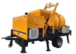 China Hydraulic remote control 30m3/h peristaltic mobile diesel concrete mixer pump machine wholesale