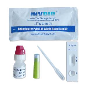 China H. Pylori Antibody Blood Serum Plasma Infectious Disease Rapid Test Kits Cassette wholesale