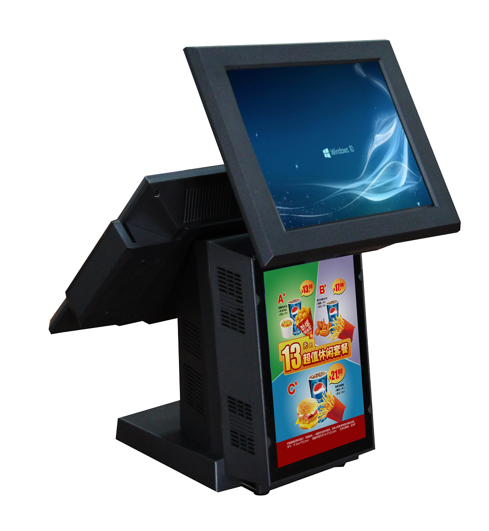 Dual-screen Payment Kiosk HDD-580 with Android 8GB eMMC and WIN 32GB/64GB/128GB SSD OS