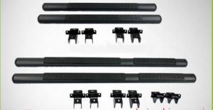 China Black Steel for Jeep Wrangler Sahara Tubular Running Board Side Step for 2/4 Door 2007-Present Jk wholesale