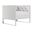 stainless steel frame upholstered linen wedding chair and event furniture with