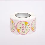 Coated Paper Seal Sticker Label Team Girl Boy Children Sticker With Flower