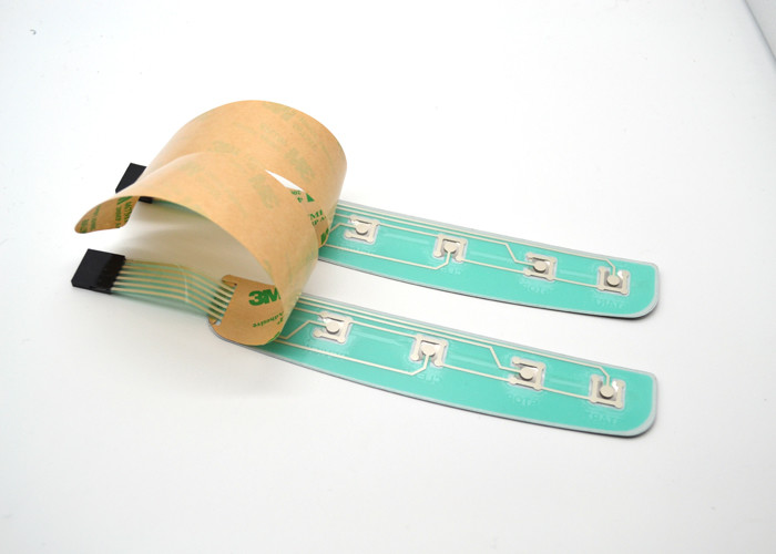 Five Tactile Buttons Metal Dome Membrane Switch With 1.54mm Circuit Connector