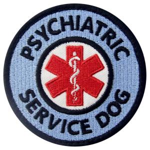 China Service Dog Patches Embroidered Sewing Applique Sew On Animal Patches wholesale