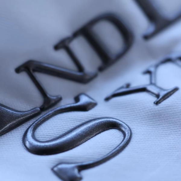Custom Design Letters High Frequency Embossed Brand Label 3D TPU Logo Heat