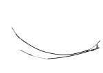 Daewoo Nexia Auto Brake Cable 90235948 Rear Hand Brake Cable For Opel Kadett