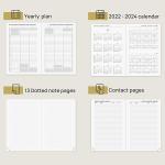 365 Days 80gsm Paper A5 Green Daily Planner 2023 Customization Daily Schedule