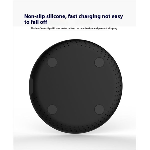 15W Mini Desk Earphone Phone Induction Charger With Type C Port PD Function