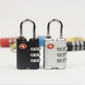 China zinc alloy TSA 3-digit travel bag lock wholesale