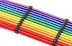 ATX 24 pin motherboard Power Supply extension Cable rainbow color Low Voltage