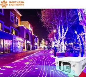 China Amazing Colorful 3d Hologram Interactive Floor Projector Outdoor wholesale
