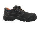 Easy Clean Mens Black Safety Shoes / Stylish Steel Toe Shoes For Miner