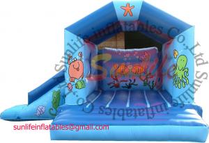 China inflatable 0.55mm pvc tarpaulin sea world jumping castle BO129 on sale