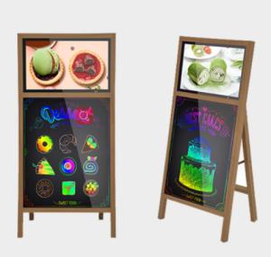 China Signway Portable Digital Signage 21&quot; AUO LCD Advertising Display With Writing Board wholesale