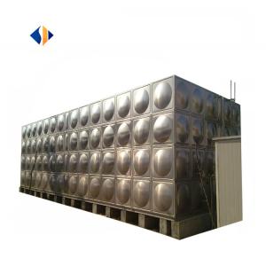 China Pure Water Treatment System Stainless Steel Water Tank in Square Rectangular Pressure wholesale