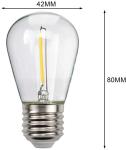 2700K E26 E27 S14 Filament Bulb LED Lights Vintage For Outdoor