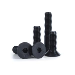 China 100% QC Tested Blackened Carbon Steel Din7991 Grade 10.9 Hex Socket Flat Countersunk Head Bolts wholesale