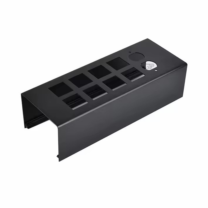 Aluminum spcc sheet metal fabrication processing for audio amplifier panel