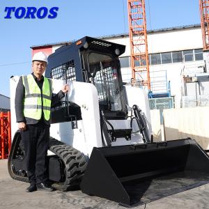 China TOROS White  JC45 JC65 Hydraulic Skid Steer Loader With Attachments wholesale