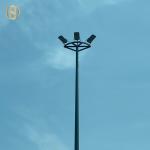 Stadium Galvanized High Mast Pole for Sports Field Lighting 25M 28M 36M 40M