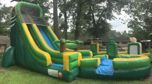 China Tarpaulin Inflatable Pvc Palm Tree Screamer Water Slide wholesale