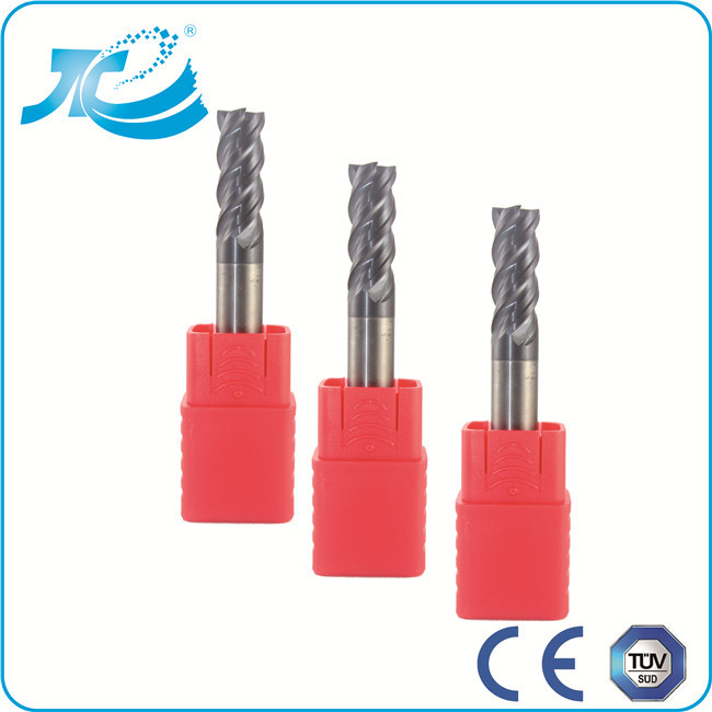 Square High Performance End Mills 4 Flute End Mill HRC 55 / 60 / 65