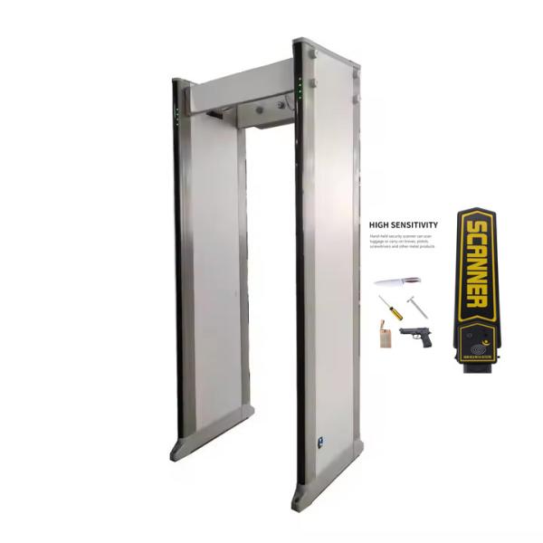 7inch Screen 33 Zone Walk Through Metal Detector , Archway Metal Detector With