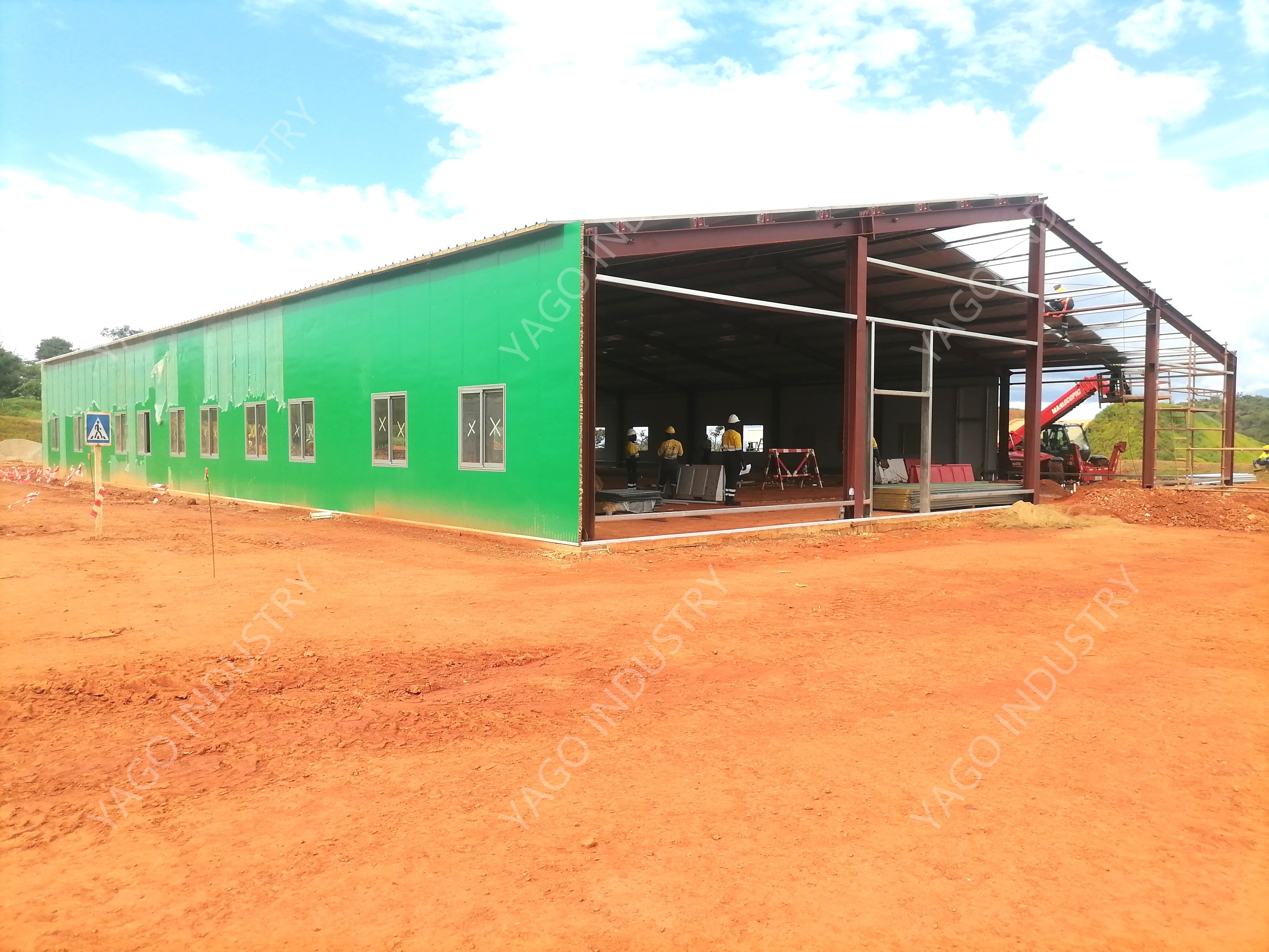 Fireproof Prefabricated Building Waterproof Eco‑Friendly Flatpack for Site Office Dormitory