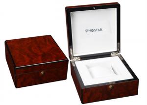 China High Gloss Paiting Wooden Watch Storage Box , Luxury Wooden Watch Display Box on sale
