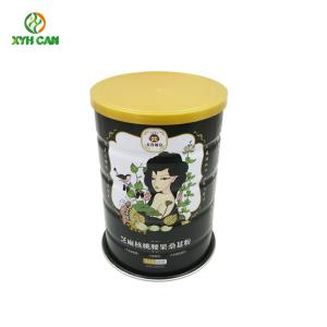 China Safety Food Grade Tin Containers 900g Round Empty Metal Tin Can Packaging For Milk Powder wholesale